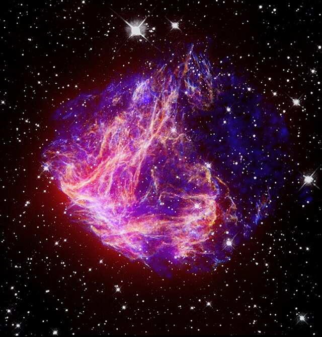 N49, una nebulosa originata da una supernova, nella Grande Nube di Magellano