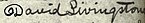 David Livingstone, podpis (z wikidata)