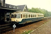 Station Simpelveld met Akkumulatortriebwagen serie 515 in 1987