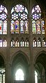 Interno de la katedralo de Saint-Denis en Francio