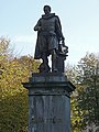 Standbeeld van Simon Stevin door Louis Eugène Simonis (1810-1893) op het Simon Stevinplein te Brugge