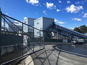 Sydney Metro Cherrybrook Station worksite, August 2015.jpg