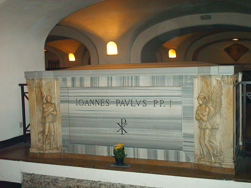 Fichier:Tomb of pope Johannes Paulus I.jpg