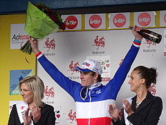 Arnaud Démare vainqueur de la 4e étape de l'Eurométropole Tour.
