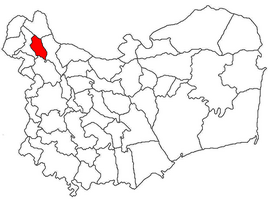 Location in Tulcea County