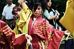 Un danseur à l'édition 2006 du festival Yosakoi à Harajuku, au Japon