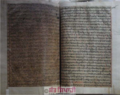 'Khas Patra' (important page) authored by Guru Gobind Singh from the 'Bhai Mani Singh Bir' (manuscript)