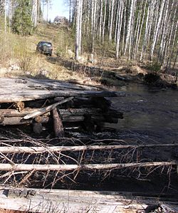 река в 1,5 км от деревни Сона