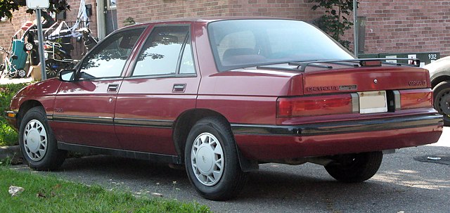 1991 Chevrolet Corsica LT photographed in Sault Ste. Marie, Ontario, Canada