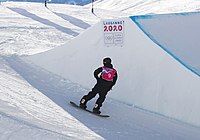 Davern Mitchell beim Slopestyle-Wettbewerb