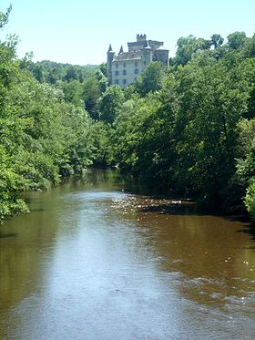 Le Château de Torsiac et l'Alagnon