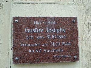 Josephy-Gedenktafel Am Markt 6