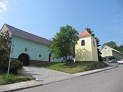 Belfry in the centre of Bělov