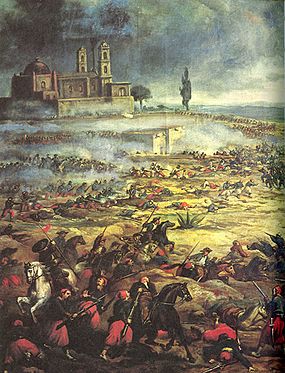 Vítězství mexické kavalerie v bitvě u Puebla