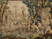 Les Amusements Champêtres: Le cheval fondu, Manufacture de Beauvais, Jean-Baptiste Oudry