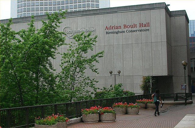 Exterior of a modern concert hall