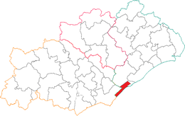 Cantone di Sète-2 – Mappa