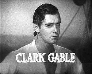 Cropped screenshot of Clark Gable from the tra...
