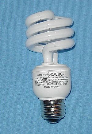 Compact fluorescent light bulb