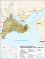 Byzantine Constantinople in 425-1400 AD.