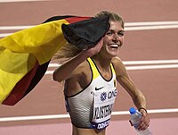 Konstanze Klosterhalfen – Freude über den Gewinn der Bronzemedaille