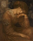 Dante Gabriel Rossetti: Reverie, model : Jane Morris