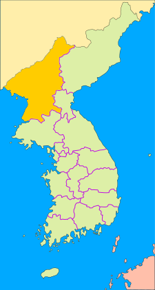 Diecéze pchjongjangská na mapě