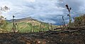 Algunas montañas deforestadas al sur de Santa Fe