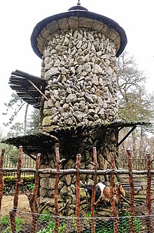 stone tower with circular stairs