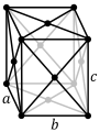 Orthorhombique à faces centrées (γ)