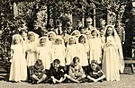 صورة تذكارية للمناولة الأولى لأطفال المان، تعود الصورة لعام 1949.