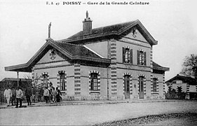 La gare de Poissy-Grande-Ceinture au début du XXe siècle.
