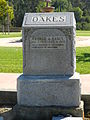 Grave of George Oakes, first newspaper publisher in Hayward