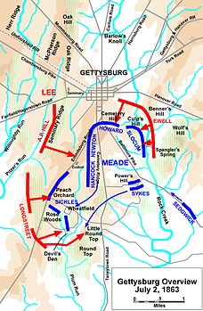 La Seconda giornata della battaglia di Gettysburg, 2 luglio