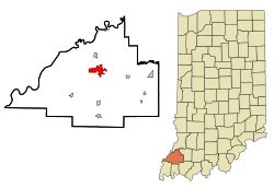 Location in the state of Indiana