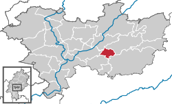 Глаубург на карті району