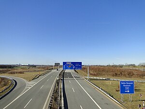 Die A 14 am Kreuz Wismar