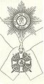 Hvězda velkokříže řádu a řádový odznak s velkostuhou