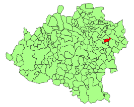 Kaart van Hinojosa del Campo
