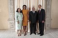 Etelä-Afrikan presidentti Jacob Zuma presidentti Barack Obaman kanssa Metropolitan Museum of Artissa New Yorkissa vuonna 2009