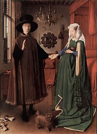 The Arnolfini Portrait, by Jan van Eyck, painted 1434