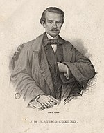 José Maria Latino Coelho, litografía de Antoine Maurin (1856)