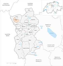Roggliswil - Localizazion