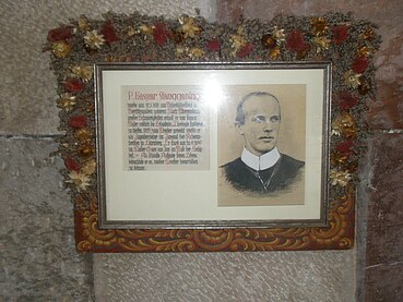 Gedenktafel im Eingangsbereich der Franziskanerkirche in Berchtesgaden