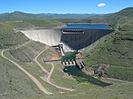 The Katse dam in Lesotho is an important source of water supply for the arid Gauteng area around Johannesburg, the industrial heartland of South Africa.