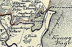 Karte des Fjords vor 1830