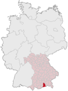 Lokasi Landkreises Miesbach di Jerman