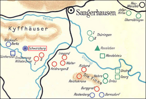 Lage des Kaliwerkes „Gewerkschaft Schwarzburg“