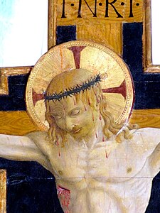 Crocifisso, particolare, 1460-1470, chiesa di San Michele Arcangelo, Isola Maggiore, Lago Trasimeno