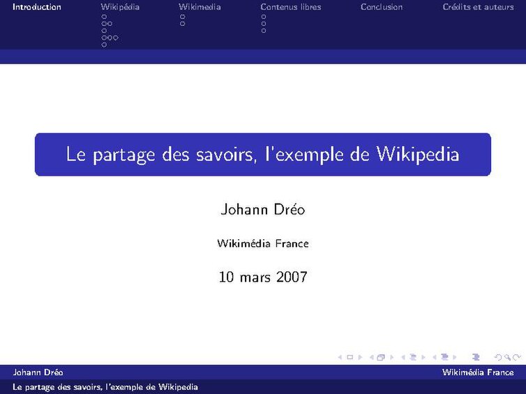 File:Le partage des savoirs, l’exemple de Wikipedia (La Ferté sous Jouarre 2007-03-10).pdf